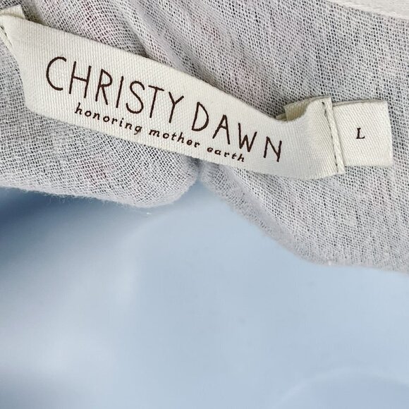 Christy Dawn The Paloma Midi Dress Pink Comfrey Ditsy Floral Printed Flowy Large - Picture 9 of 9